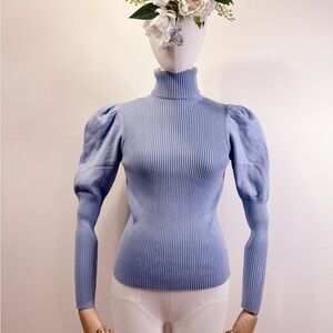 Zara Pastel Purple Turtle Neck Knit Top